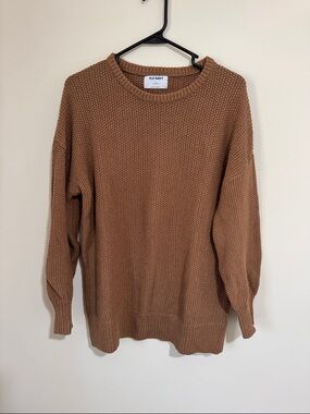 Old Navy Camel Knit Crewneck Sweater